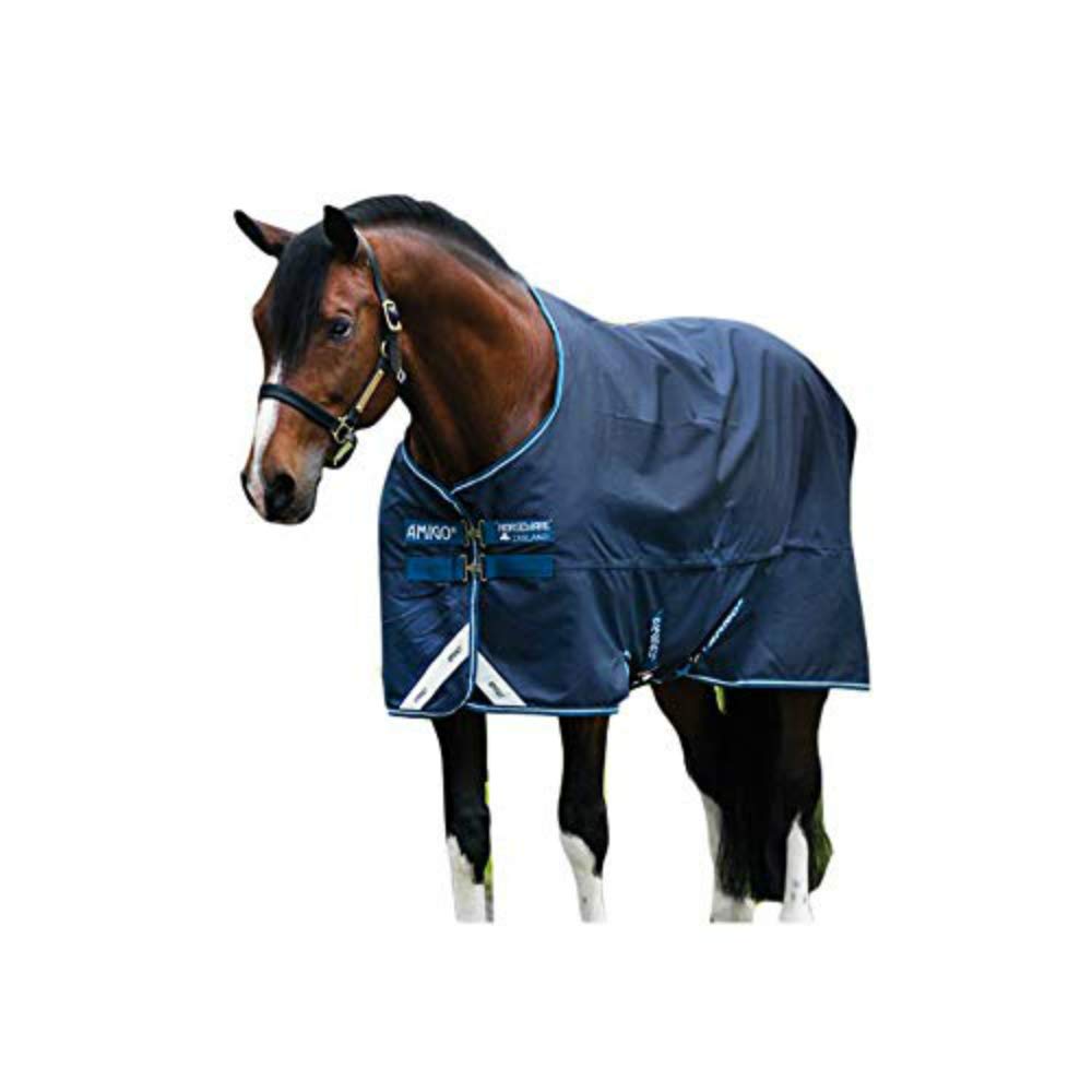 Horseware Ireland Horseware Amigo Turnout Lite Turnout Blanket, Blue/Silver, 155
