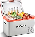 BODEGA 25 Litros Nevera Portátil Eléctrica Refrigerador de Coche 12V 24V para Hogar, Camping, Viajes, Automóvil, +20°C a -20°C