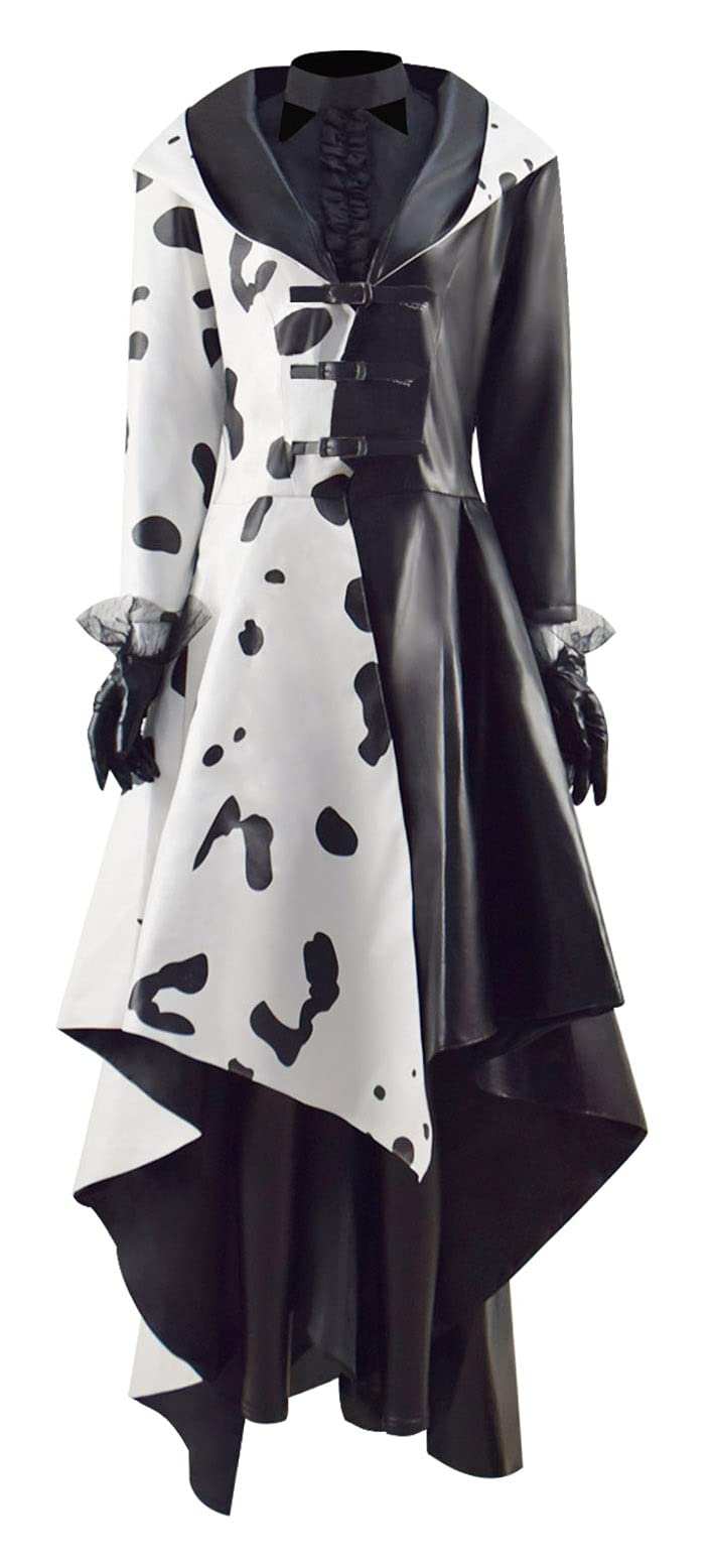 Cruella Deville Costume Women Dress Cruella Jacket 2021 Pants