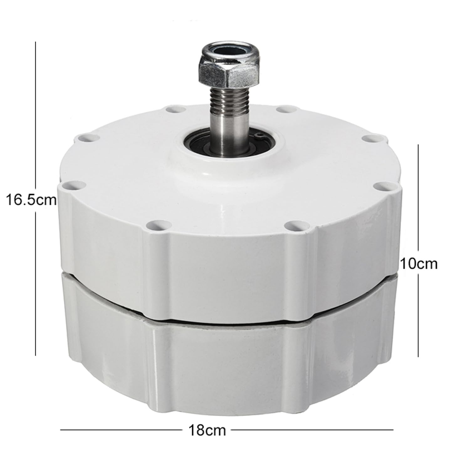 Generatore di magneti permanenti, 800 W, 12 V, 24 V, 48 V, dinamo a 3 fasi, per turbina eolica fai da te e progetti di energia libera (without-12 V)