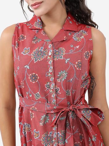 Image of Vishudh Women's Casual Dress | Comfortable Everyday Wear for All Occasions | Chic & Versatile Fashion for Women