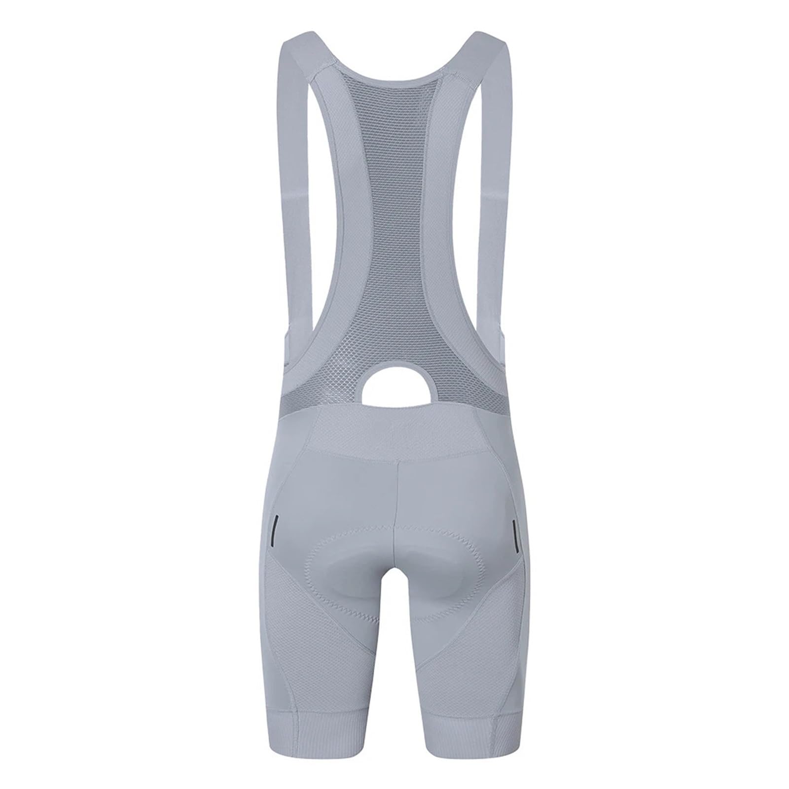 Pantaloncini Ciclismo Pantaloncini con Bretelle da Ciclismo per Uomo, Calzamaglia Corta Imbottita PRO Team 6H, Ideali per Bici da Strada e MTB(Gray,M)