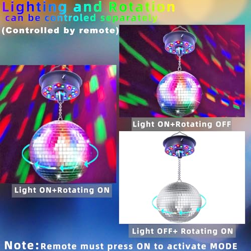Moteur boule disco avec télécommande pour illuminer vos fêtes de salon
