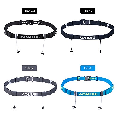 Pacote de cintura, Andoer Triathlon Marathon Race Number Belt Esporte ao ar livre Motor Corrida Cicl