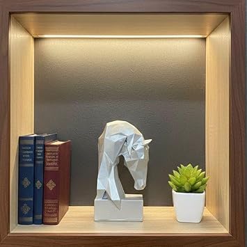 Dekoratif Kitap Tutucu Kübit At Figürlü Biblo Gümüş