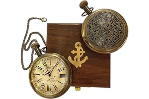 Nostalgic Journey: 1915 Victoria London Vintage Pocket Watch with Chain