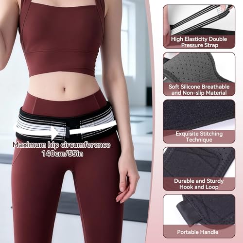 Faja Sacroilíaca ajustable para soporte de cadera y dolor lumbar miniatura 2