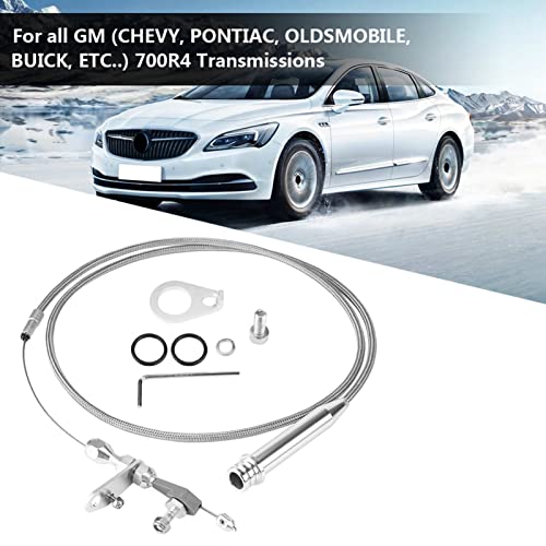 Car Kickdown Cable, 700R4 Braided Kickdown Cable Transmission Detent For Gm #TOP3