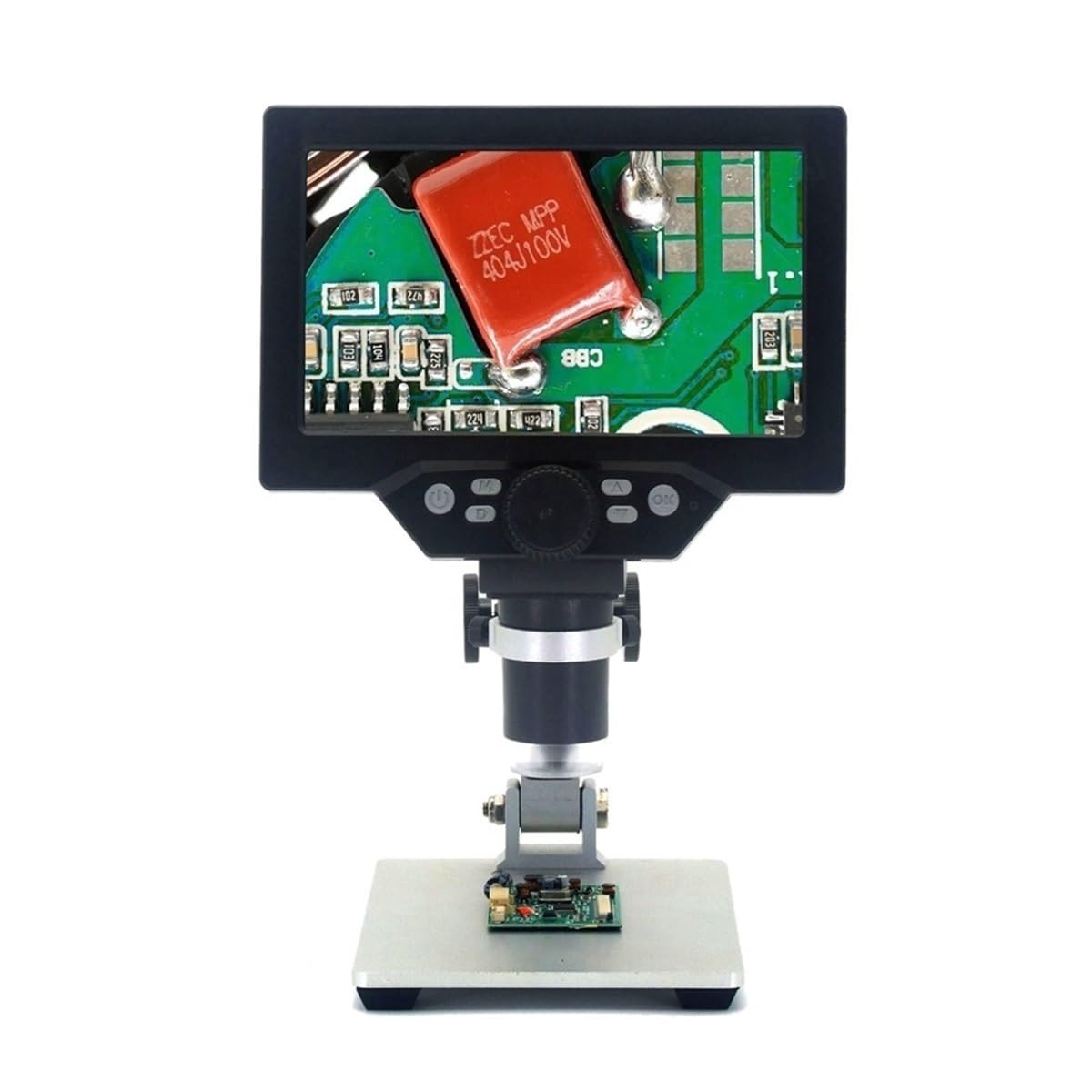 Microscopio de laboratorio con pantalla LCD grande, microscopio digital de 12 MP 1-1200X, cámara electrónica con lupa de video
