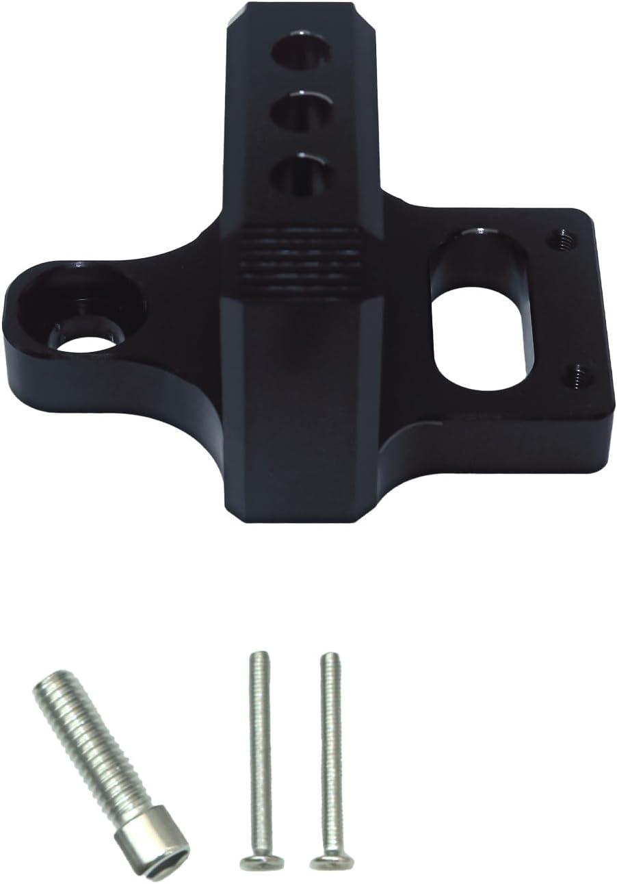 Universal 3-Port Solenoid Valve Mount Bracket for MAC/AEM Boost Controllers - CNC Billet Aluminum Holder (Black)