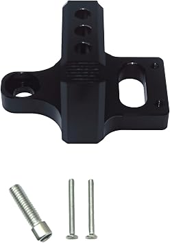 Universal 3-Port Solenoid Valve Mount Bracket for MAC/AEM Boost Controllers - CNC Billet Aluminum Holder Black