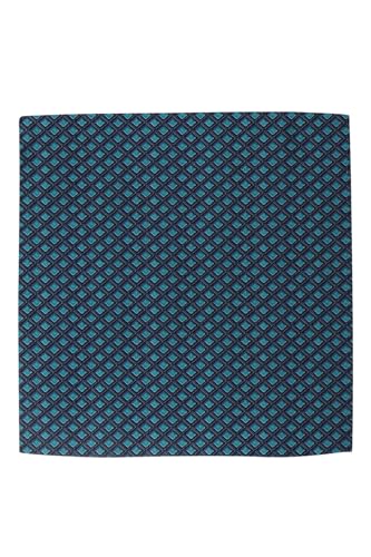 Image of BLACKSMITH Jacquard Microfiber Neckwear Ascot and Matching Pocket Square Set for Men