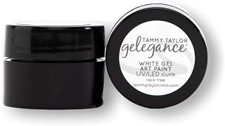Tammy Taylor Gel Art Nail Paint | Perfect for Manicures, Pedicures & Nail Art that Dries Tack-Free (White)