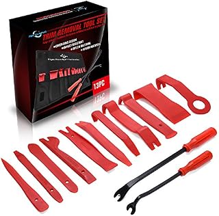 MICTUNING 13 Pcs Auto Trim Removal Tool Set with Fastener Removers Strong Nylon