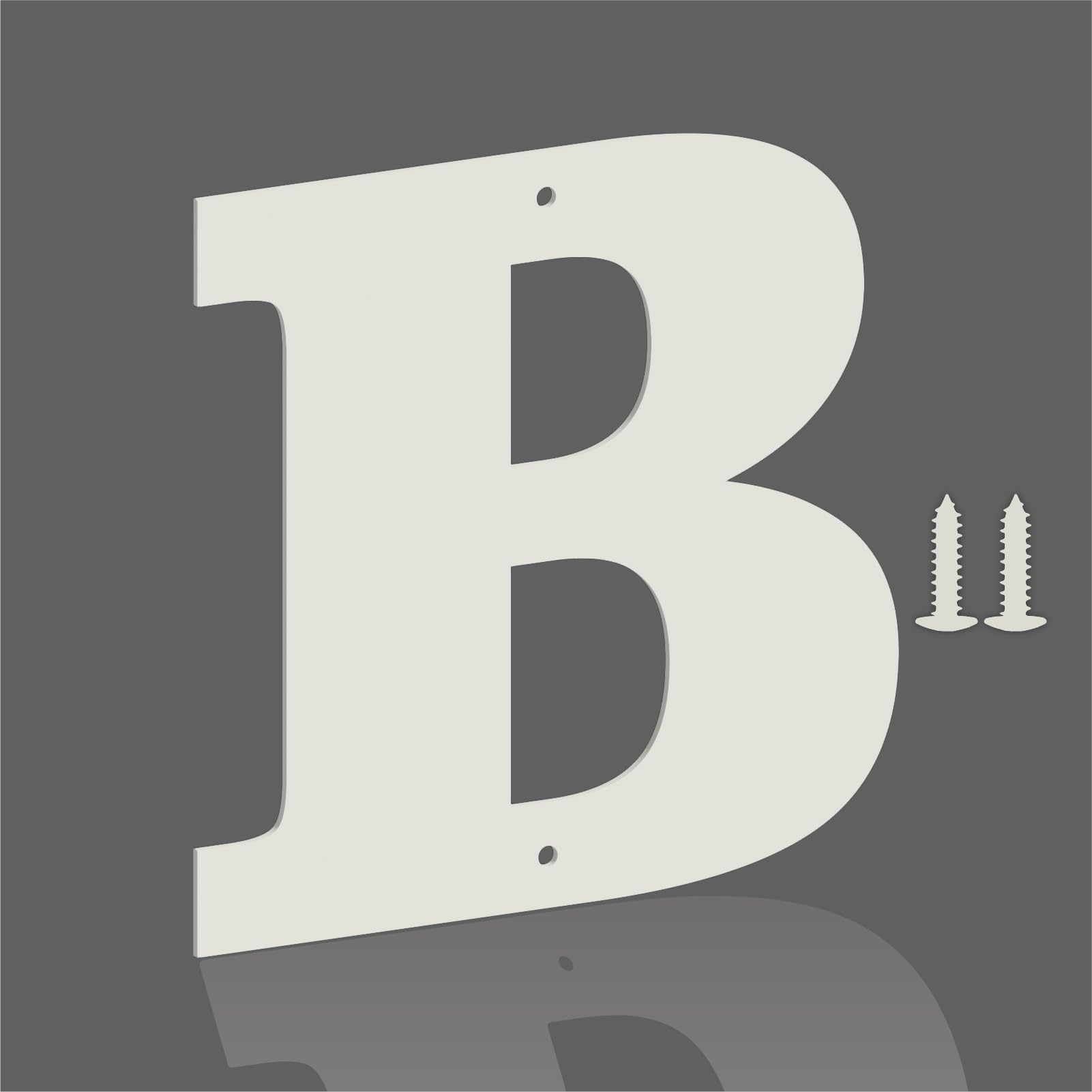 3 Inch White Metal Letters, Modern Metal House Address Letters and Numbers for Outside Signs, Outdoor Mailbox Numbers, for Door, Apartment, Office,