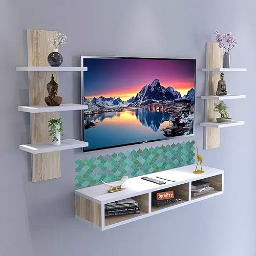 Image of WallDesign Mosaic Lantern Blue Green Shades - 2ft x 9.75 inch Waterproof Easy-Clean Vinyl Tile Sticker for Kitchen Counter, Washbasin, Table, Wall, Bedroom, Cupboard /Almirah