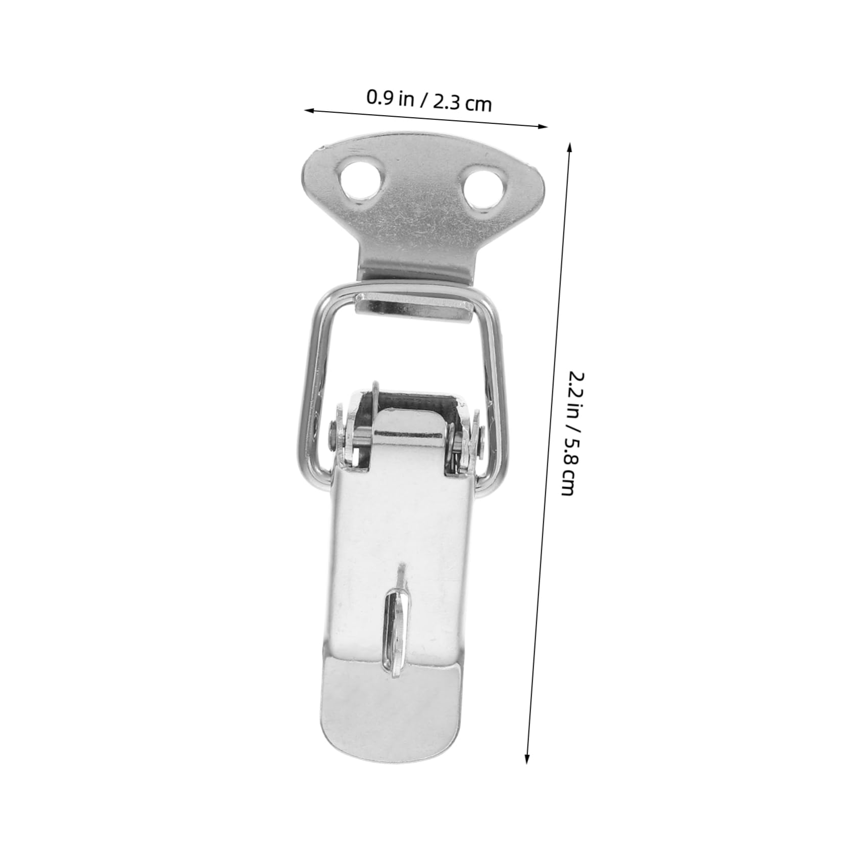 WOONEKY 201 Stainless Luggage Buckle Heavy Duty Spring Loaded Latch Clasp Latch Versatile for Toolboxes Cabinets