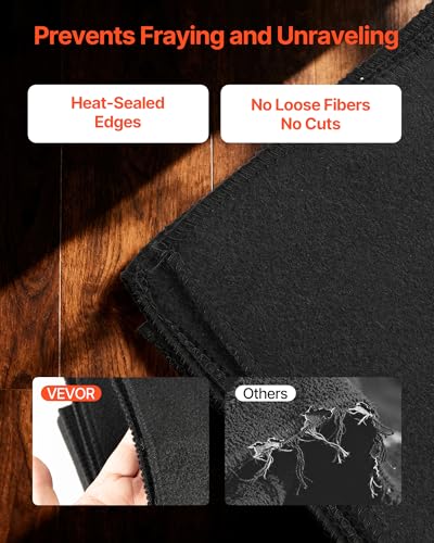 Image of VEVOR Carbon Felt Welding Blankets, 2-Pack 20 inch x 36 inch Flame Retardant Welding Blanket, Up to 1800F Heat Resistant Safety Protection Blanket, 3.5mm Thickened Carbon Fiber Fireproof Insulation Mat Pad