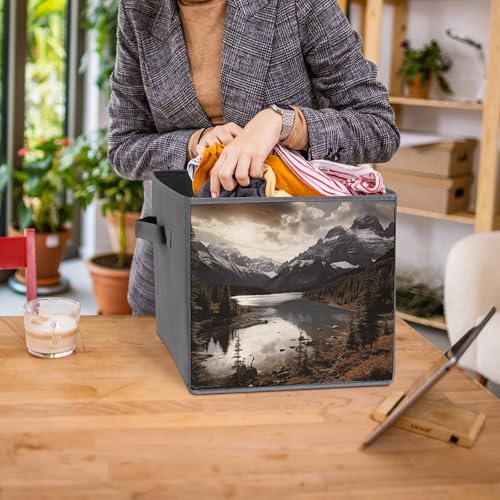 Bacs de rangement pliables pour vêtements et linge de maison - 8