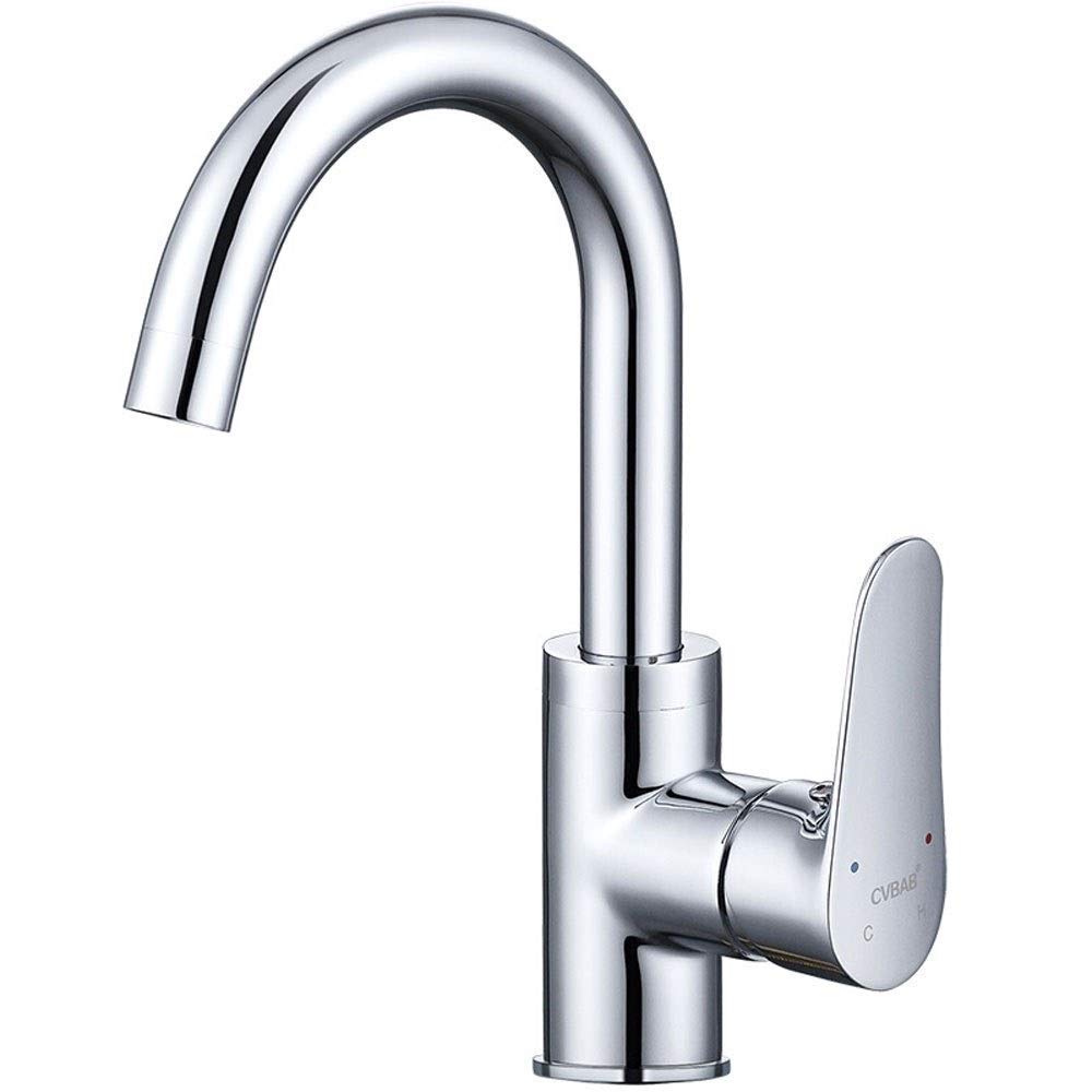 Kitchen Tap British Bathroom Basin Sink Faucet Wardrobe Small Kitchen Sink Mixer Tap in Brushed Stainless Steel Bathroom Bar Faucet Lead-free Health Hotel Faucet Easy to Clean(Drip-free Brushed Honeyc