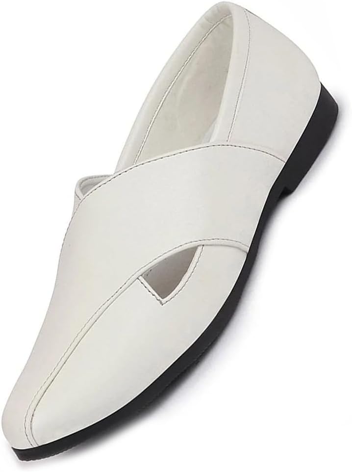 Men's Ethnic Criss Cross Slip On Juttis and Mojaris
