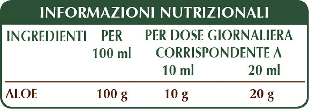 Dr Giorgini ALOE Estratto Integrale Liquido Analcoolico - 200 ml (integratore a base di gel di aloe, utile per favorire le funzioni depuratove dell'organismo)