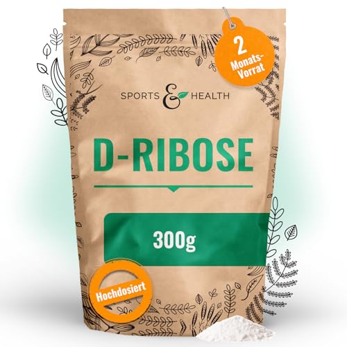D-Ribose Pulver In Großer 300g Vorratspackung Mit Extra Dosierlöffel - Aus Natürlichen Rohstoffen - Vegan