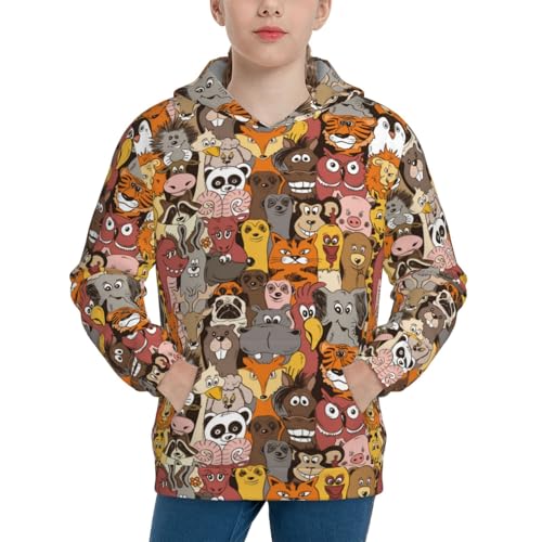 Cute Funny Ducks Kid Hoodies Boys Sweatshirts Girls Pullover with Pocket