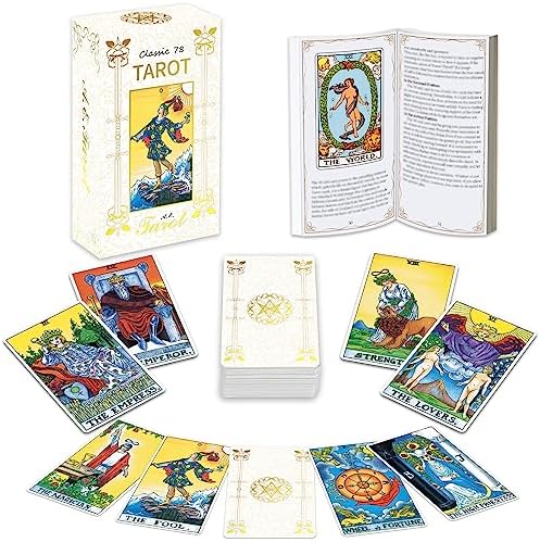 IXIGER Set di Tarocchi e Libro per Principianti, 78 Carte dei Tar...