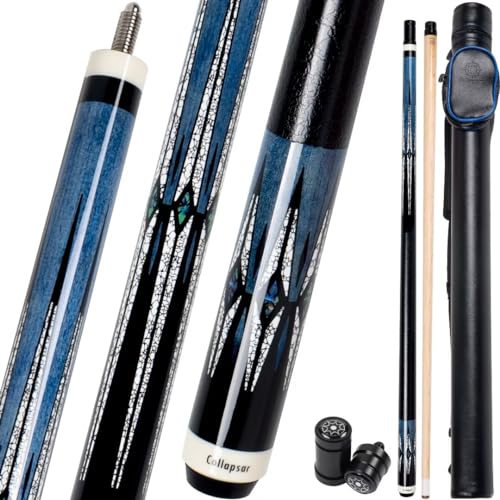 Collapsar CA Pool Stick with 1X1 Hard Case 58" Billiard Cue Stick