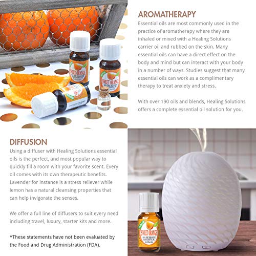 Healing Solutions 10Ml Oils - Sweet Orange Essential Oil - 0.33 Fluid Ounces #TOP10