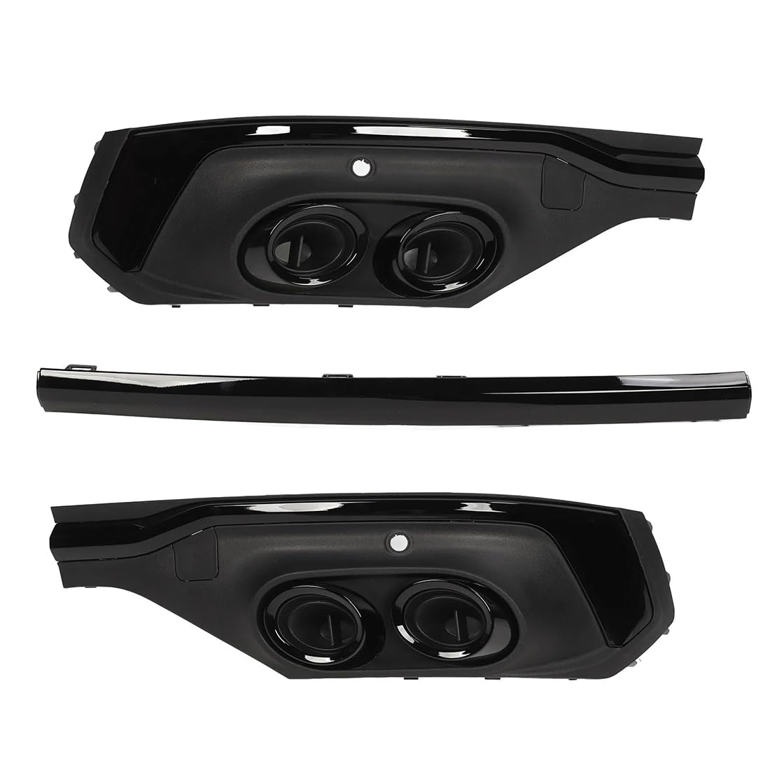 Labbro Diffusore Paraurti Posteriore per Audi Q5 Sportback 2021 2022 2023 2024, Splitter Paraurti Kit Corpo,Spoiler Labbro Posteriore,Black-Black