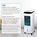 Yescom Portable Evaporative Air Cooler, 3-IN-1 Cooling Fan Humidifier w/ 1.58 Gal Detachable Water Tank Remote Control, 3 Wind Speeds, 3 Modes, 12H Timer, 4 Ice Boxes for Bedroom Office Garage Dorm