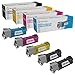 LD Compatible Dell 331-0716, 331-0717, 331-0718 and 331-0719 Set of 5 Toner Cartridges: 2 Black, 1 Cyan, 1 Magenta and 1 Yellow for use in Dell 2150cdn, 2150cn, 2155cdn, and 2155cn Printers