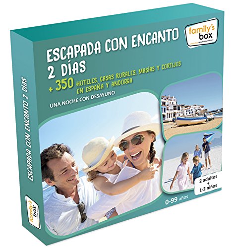 Cofre DE EXPERIENCIAS ESCAPADA con Encanto 2 DÍAS - Más de 350 escapadas Familiares de 2 días en España y Andorra.