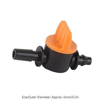 50 St Droppbevattningsventil 4/7 Mm Ytterdiameter 6