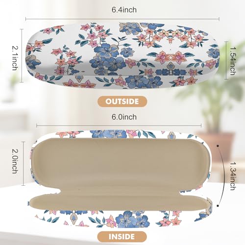 Image of Glasses Case Hard Shell,Portable Protective Eyeglasses Case, Eyeglass Holder Box with Cleaning Cloth, for men women