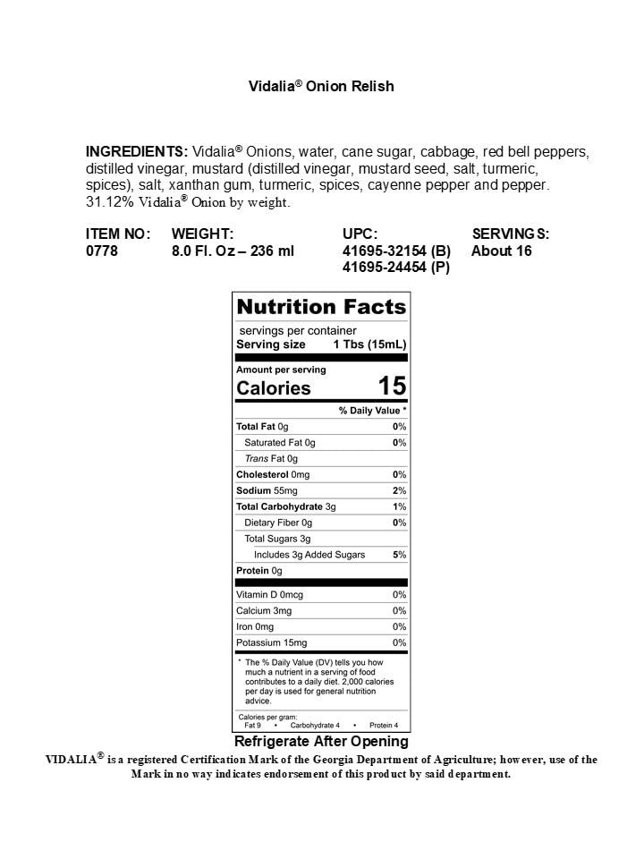Miniatura 2 de Braswell's Salsa de cebolla Vidalia 8 oz.