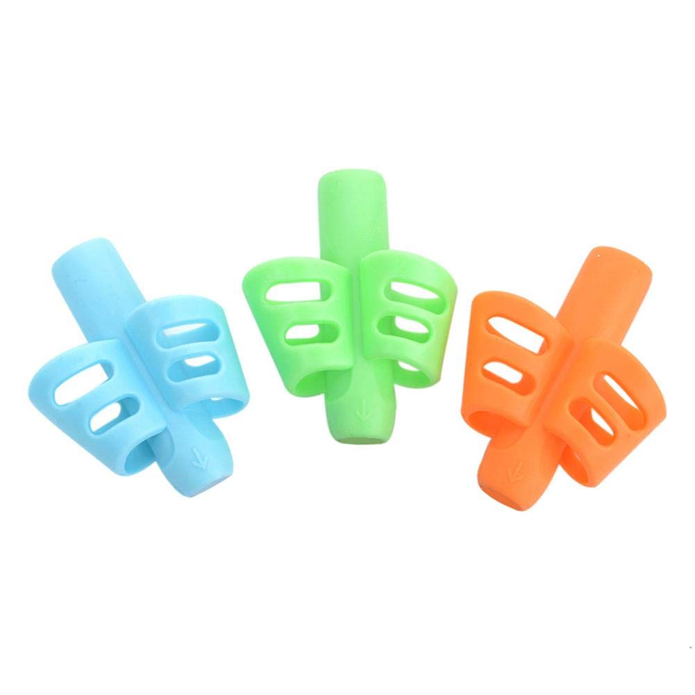 Akaddy 3pcs Kids Writing Pencil Holder Learning Pen Aid Grip Posture Correction