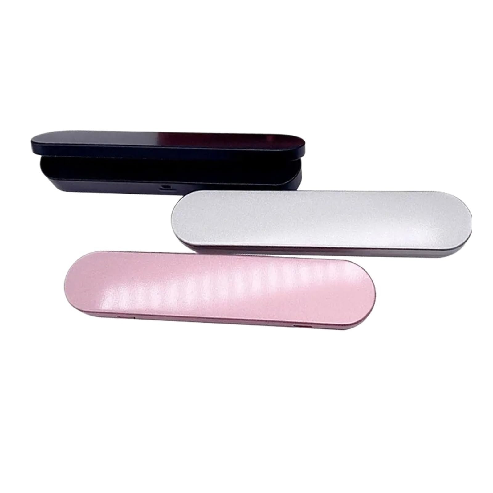 Astuccio in metallo | Scatola di immagazzinaggio for studenti for forniture for ufficio in metallo, ferro, stagno, 3 pezzi: for penne stilografiche