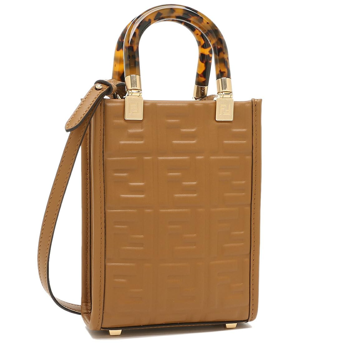 FENDI フェンディ ショルダーバッグ ハンドバッグ サンシャイン ブラウン レディース FENDI 8BS051 AMCI F0NYJ