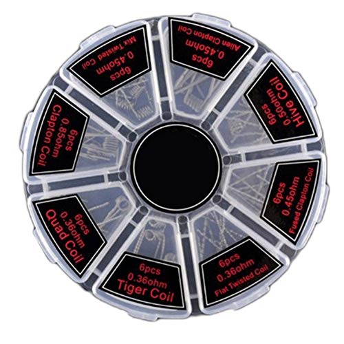 Mallalah 8 in 1 Vape Prefabricated Thread Coils For DIY Atomizer RDA Kanthal A1 For Hobby Use Amateur Home Improvement