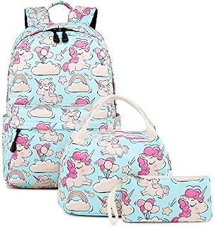 Abshoo Cute Lightweight Unicorn Backpacks With Lunch Box For Girls School Bags Kids
