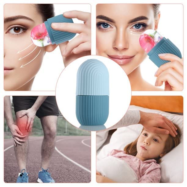 Dhanuom Face ice roller | Ice Roller For Face | Ice roller for face massager | Face Ice Treatment Reduce Face swelling and under eye puffiness(1 Pcs) (Multicolor) 4