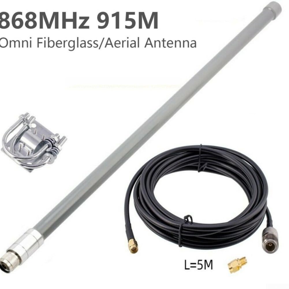 8dBi per lora 868MHz Vetroresina Esterna per Elio Hotspot per bobcat Minatore per nebra per rak Wireless Long Range per gateway 55cm N-Maschio