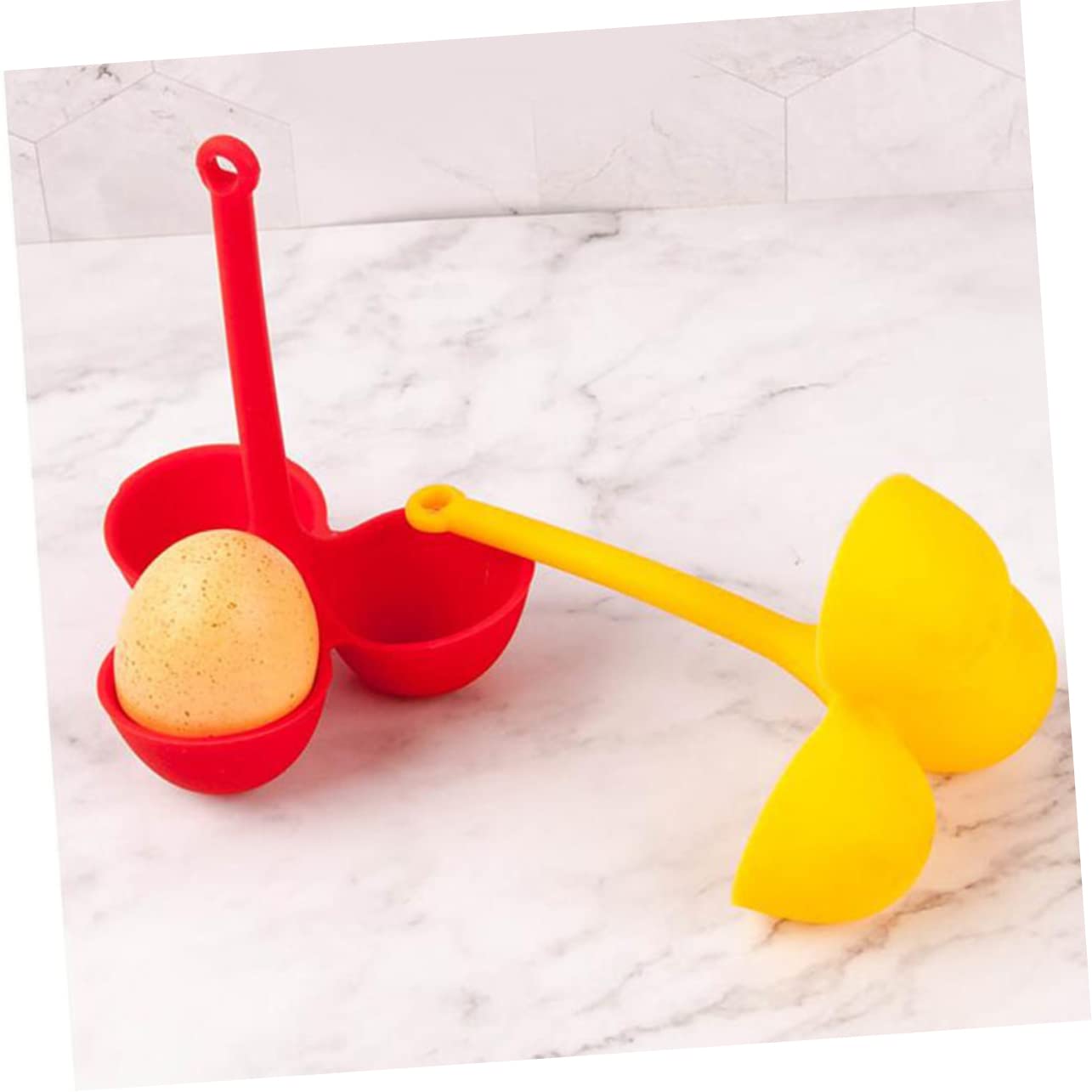 ABOOFAN 9 Pièces oeuf poché micro ondes support d'oeuf à la coque en silicone ustensile de cuisine outil cuisine support à pocher les œufs pocheuse à vapeur d'oeufs oeufs bouillis poêle