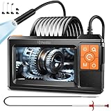 Sonde de 8 mm avec 8 LED réglables: Grâce à sa sonde ultra-compacte de 8 mm et ses 8 LED réglables, la caméra endoscopique pénètre sans effort dans les espaces confinés. La luminosité des LED peut être ajustée sur 4 niveaux pour garantir un éclairage optimal dans les environnements sombres.