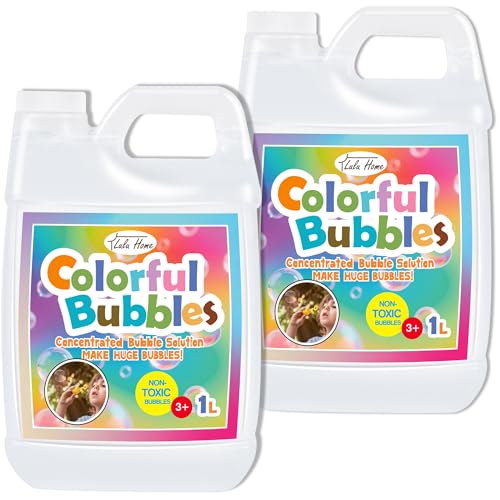 Lulu Home 2 Packs Bubble Concentrated Solution, White Bottle