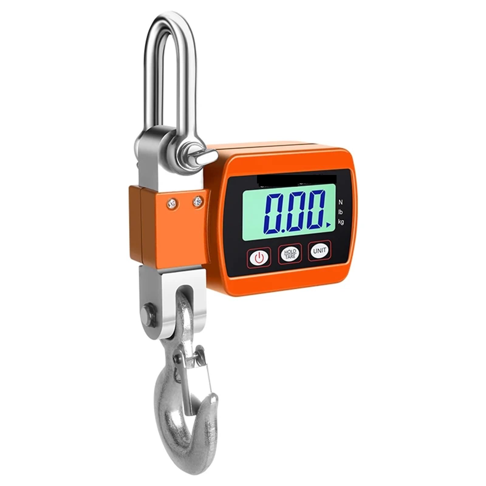 Digital Crane Scale, Mini Crane Scale 500kg Hanging Scales Digital Heavy Steel Hook Weighing Crane Scale(Oranje)
