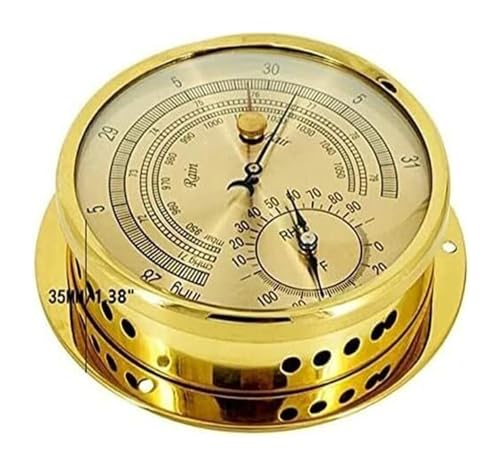 3 in 1 Präzisions-Barometer, Temperatur, Luftfeuchtigkeit und Luftdruck, 5,9 Zoll Barometer ohne Batterie, für Navigation, Luftfahrt, Bergsteigen, Boote und Zuhause – Bild 3